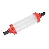 Haofy Landwirtschaftlicher Inline-Netzfilter, 100 Mikron, Hoher Durchfluss, mit Transparentem Gehäuse für Gartenbewässerung, Pestizidsprüher, Wasserpumpenschutz (G1 25 mm/1,0 Zoll)