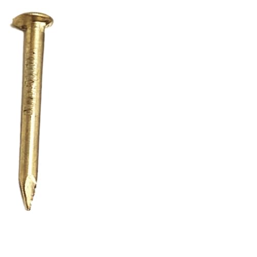 NoZem 100-200 pièces Or Argent Antique Laiton Bronze Fer Petite Mini tête Ronde Fil Clou for boîte à Bijoux matériel Attaches (Color : Golden 1.1x10mmx200)