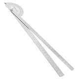 BESTonZON Rapporteur à Bras Articulé en Acier Inoxydable 30 CM Outil de Mesure D’Angle...