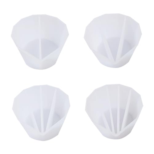 DOITOOL 4pcs Epoxy Craft Supply Silicone Paint Mixing Cup Holder Easy to Use and Clean