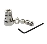 9 Stück Tiefenanschlagringe Set, Bohrer Tiefenanschlag 3/4/5/6/8/10/10/12/16mm, Tiefenbegrenzer Bohrer mit 2 Inbusschlüsseln, Präzise Bohrtiefensteuerung, Bohrhilfe für Holzbearbeitung und Dübel Set