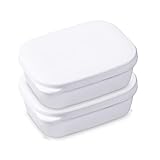 【Compacta y portátil】La jabonera con tapa mide 11,6*8,3*4,7 cm y pesa 71 g, que es muy pequeña y puede caber fácilmente en cualquier bolsa de cosméticos, mochila o incluso bolso, perfecta para salir.