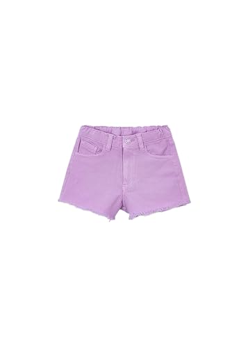 Short Serge Basic pour Fille Mayoral Lilac en sergé de coton doux