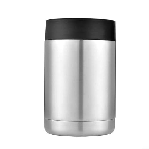 Soporte de bebidas aislado de acero inoxidable, enfriador de latas de doble pared para bebidas frías y calientes (12...