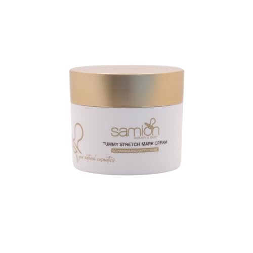 SAMION TUMMY STRETCH MARK CREAM | Crema per smagliature | Cura intensiva | Allevia la sensazione di tensione | 200 ml | Vegan
