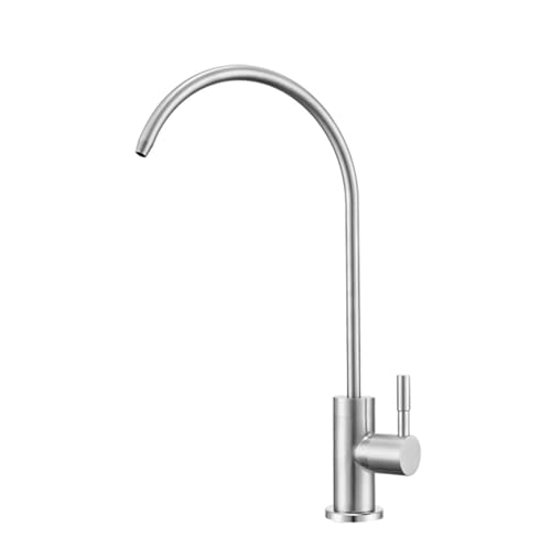 Robinet pour eau pure filtrée au design col de cygne en acier inoxydable