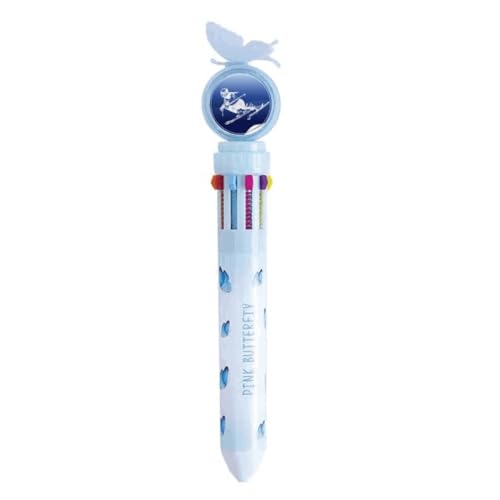 Stylo à bille rétractable multicolore ski fournitures scolaires et écriture vintage