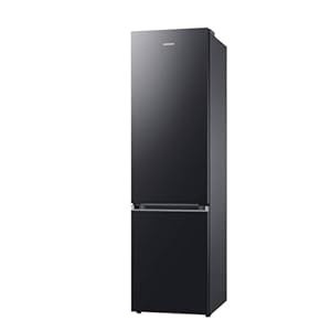 Samsung RB38C607AB1/EF koel-vriescombinatie, 203 cm, 387 l, AI-koelkast met vriesvak, Wifi & AI Energy Mode, Humidity Fresh+, Space Max-technologie, No Frost+, premium zwart staal
