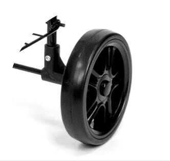 Supenice 1PCS Black Shopping Cart Wheels Replacement Easy to Disassemble Wheel Rubber, 5.6'' Diameter