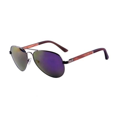 Lunettes de soleil polarisées vintage hommes avec revêtement contre l'éblouissement