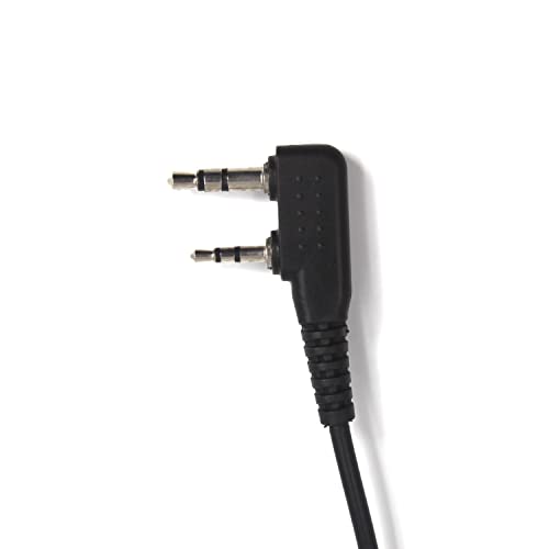Microauricular de tubo acústico con micro PTT compatible con Baofeng UV-82 2