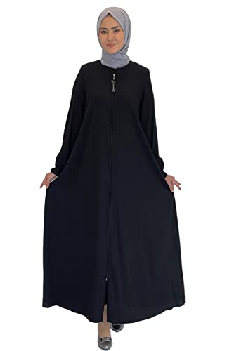 Mevlana Model ' Women Long Sleeve, Abayas for Muslim Women, Casual Muslim Dress for Women%100 Polyester Navy Blue and Black Colour, Long Dress Made in Turkey ESRANUR Collection (Black, 40) (7X-Large) Mevlana Model ' Women Long Sleeve, Abayas for Muslim Women, Casual Muslim Dress for Women%100 Polyester Navy Blue and Black Colour, Long Dress Made in Turkey ESRANUR Collection (Black, 40) (7X-Large)