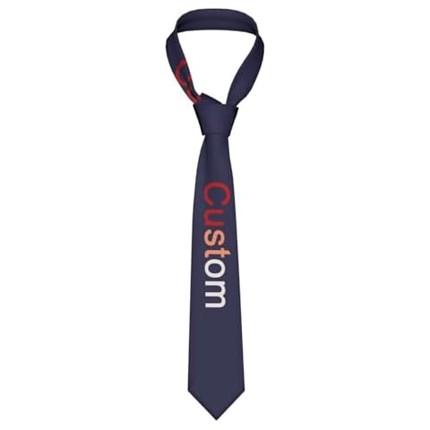 EastSail Personalized Photo Name Tie for Men - Custom Prints, Business Elegance, Unique Gift for Dad, Husband, or Boyfriend Cover