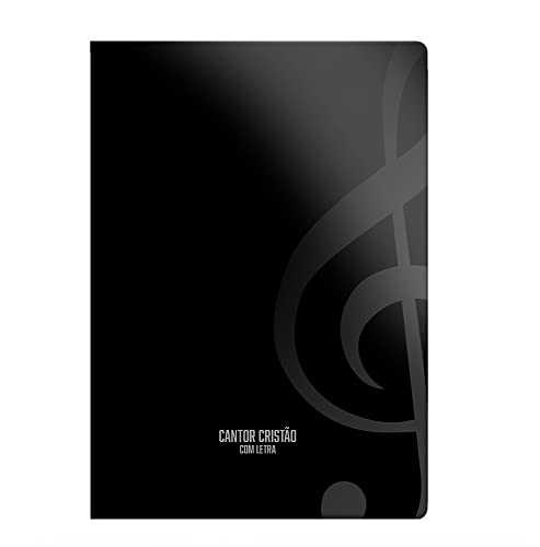 Cantor Cristão Grande com Letra Brochura Preto