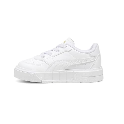 PUMA Toddler Girls Cali Court Leather Perforated Platform Sneakers Shoes Casual - White3