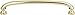 Atlas Homewares 330-FG Shelley Collection 160 Center Handle Large Pull, French Gold Finish