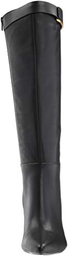 Calvin Klein Women's Glydia Knee High Boot, Black Leather, 5.5 M Us #TOP1