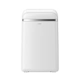 Comfee Climatizador portátil PAC 12000, aire acondicionado 3 en 1 con tubo de escape, refrigeración y deshumidificación, 12000 BTU, 3,5 kW, para habitaciones aprox. 100 m³ (41 ㎡), color blanco