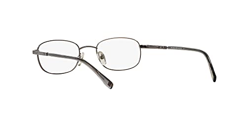 Image of Brooks Brothers Mens BB 363 Oval Prescription Eyewear Frames, Gunmetal /Demo Lens, 50 mm