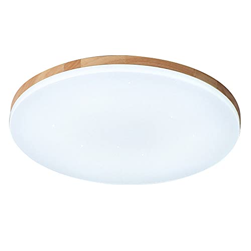 Lustre de cuisine ronde en bois pour éclairer un îlot central avec douceur