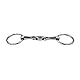 Equine Smile ES0108 Gebiss Pony Klein Wassertrense Doppelt Gebrochen aus Edelstahl Ringdurchmesser 45 mm Gebissstärke 10 mm (9.5 cm)