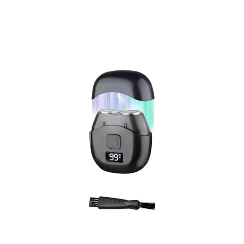 Image of Men's Electric Shaver Mini, Cordless Electric Razor with LED, Double Foil Cutter, Removable Washable Head, Type-C USB Rechargeable, Travel Shaver