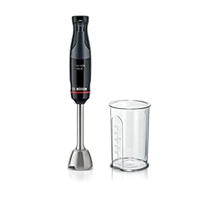 Bosch, staafmixer, ErgoMaster Serie 4, 1000 Watt, dynamische snelheidsregeling, QuattroBlade System, accessoires inbegrepen, MSM4B610