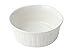 Bon Chef 5053PWHT Aluminum Round Casserole, 1-1/2-Quarts Capacity, 7-3/4" Diameter x 3" Height, Sandstone White (Pack of 3)