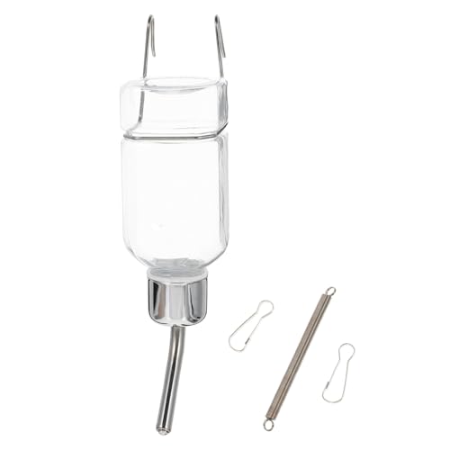 PRETYZOOM ペット用自動給水器 滑り止めフック付き 大容量透明ウォーターボトル ケージ取付可能 漏れ防止設計 清潔で衛生的 犬猫兼用ペットボ