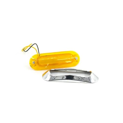 Feu de position latéral LED jaune 12V 24V étanche pour remorque et camion - 4