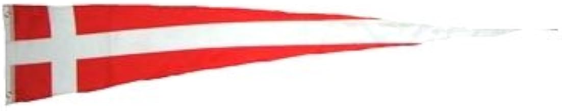 Fahnenwelt Langwimpel Dänemark Fahne Flagge Wimpel NEU - Rot, Rot Weiß - 30 cm x 150 cm