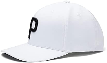 PUMA Golf P Hat (Men's, Bright White,One Size)