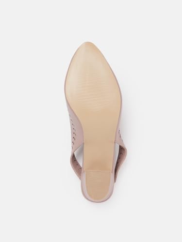 Image of Marc Loire Women Pointed Toe Block Heel Sandal for Office Wear