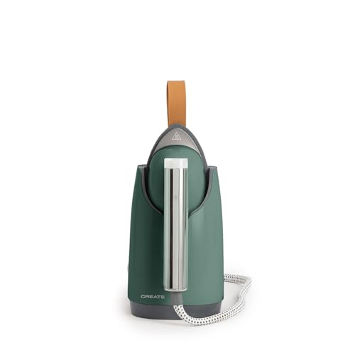 CREATE/IRON DUAL PRO/Fer à vapeur horizontal et vertical 800 ml vert sauge/Design 2 en 1, 4 modes de repassage, coup de vapeur et repassage à sec, semelle...