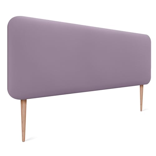 DHOME Cabecero Tapizado Liso Redondeado