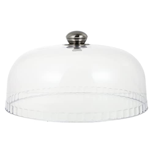 LIFKOME Plastic Cake Dome - Round Clear Cloche Cake Stand & Display Platter