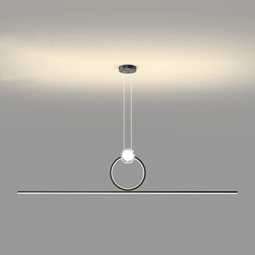 Lampe suspendue LED en laiton pour illuminer vos repas en famille dans la cuisine