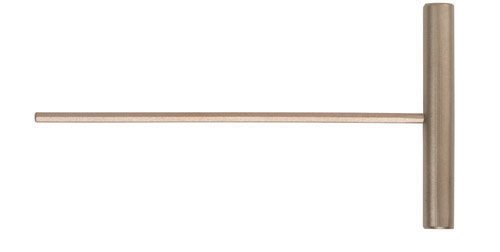 Ampco Safety Tools WT-5/32 Hex Key Wrench, Non-Sparking, Non-Magnetic, Corrosion Resistant, T-Handle, 5/32"