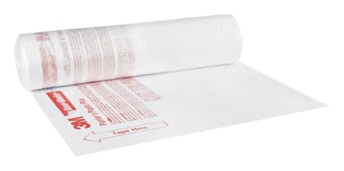 Image of 3M Hand-Masker Painter's Plastic Plus, 9 x 400-Feet, MFB-9 | Masking Film, Protects Surface From Paint Splatters, Drips, Roller Mist or Spray, Lacquer and Solvent Resistant