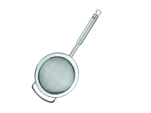 Rösle Küchensieb grobmaschig, Hochwertiges Sieb zum Abseihen und Passieren, Waschen von Salaten und Gemüse, Edelstahl 18/10, Spülmaschinengeeignet, 20 cm, Silberfarben, Silber