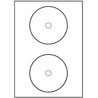 200 CD-ETIKETTEN 117MM WIE ZWECKFORM L7676-100 KINGSIZE