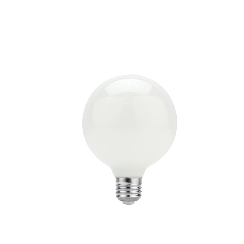 HHF Home Lighting Pack of 1, LED Light Bulb E27 AC85V-265V 5W A60/ST64/G80/G95/G125 Milky Glass Edison Globe Ball Bulb LED Lamp(Warm White,G95)