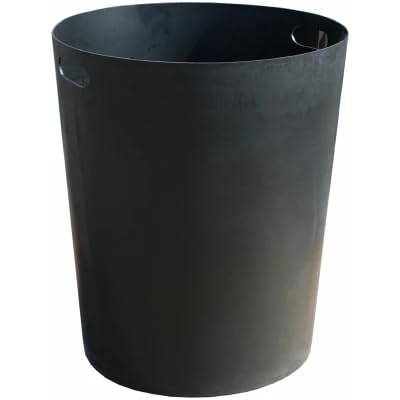 Sturdy Essentials WITT Industries 32L Plastic 10-Gallon Rigid Waste Liner, Round, 20" Diameter x 26" Height, Black