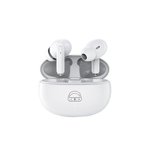 Ekko Earbeats T05 Bluetooth Truly Wireless in Ear Earbuds with ENC Call Noise Cancellation,25H Playtime,10MM Driver, Twin Connect, Massive Bass, Water