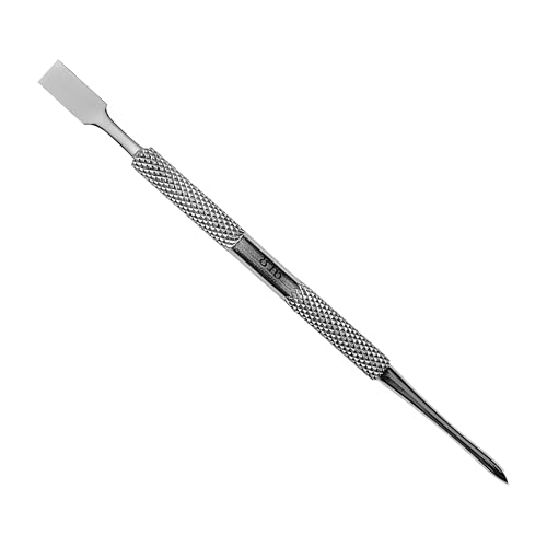 Nobelcrafts - Surgical Grade Pusher Stainless Steel Cuticle Remover For Fingernails - Professional Double Ended Manicure Tool - (816)