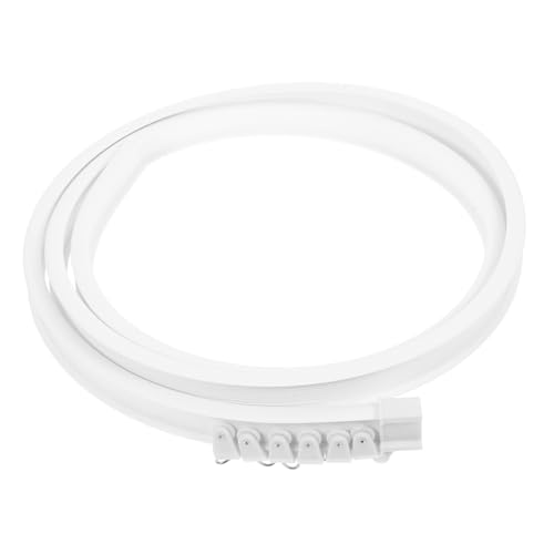 Healifty Bendable Ceiling Curtain Track Accessories Flexible Curtain Rail for Home Office and Hotel Use Easy Installation for Curved Window Shapes and Room Dividers