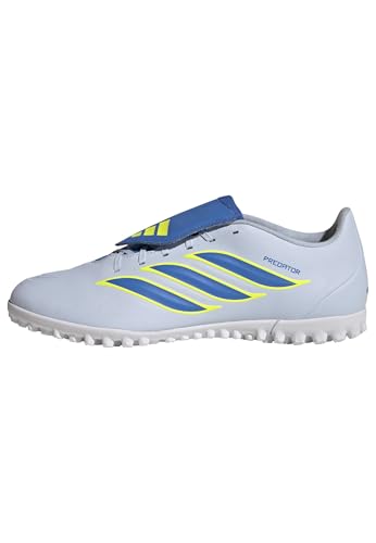 adidas Unisex Predator Club Fold-Over Tongue Turf Football Shoes, Crystal Sky/ray Blue/Team solar Yellow 2, 43 1/3 EU – Ansicht 1