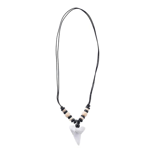 CVNRCLP Collier en forme de dent de requin, pendentif simple, bijoux européens et américains,...