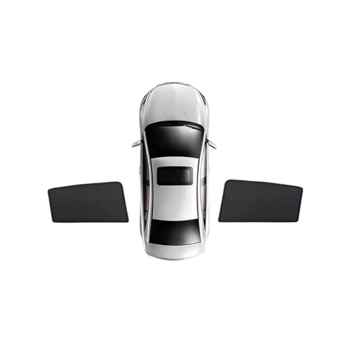 Pare-soleil magnétique de voiture MG ZS occultant thermique rideau vitre arrière 2PCS