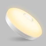 C-J-W 人感センサー/常時点灯切替え LEDシーリングライト 小型 LEDマイクロ波センサーライト 4畳 照明器具 玄関灯 廊下灯 10W消費電力 60W相当 1100lm 天井照明 取付簡単 電球色 日本語説明書